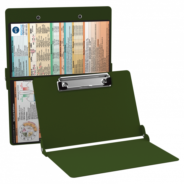 WhiteCoat Clipboard® - Army Green Medical Edition
